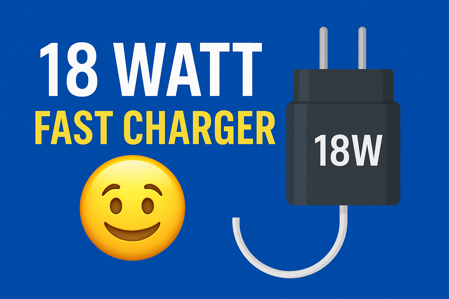 18W fast charger