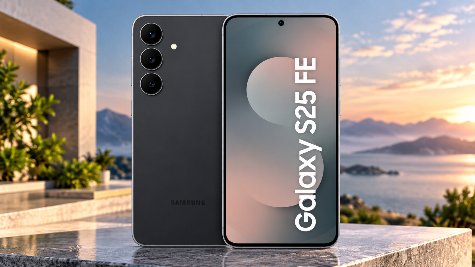 Samsung Galaxy S25 FE in graphite