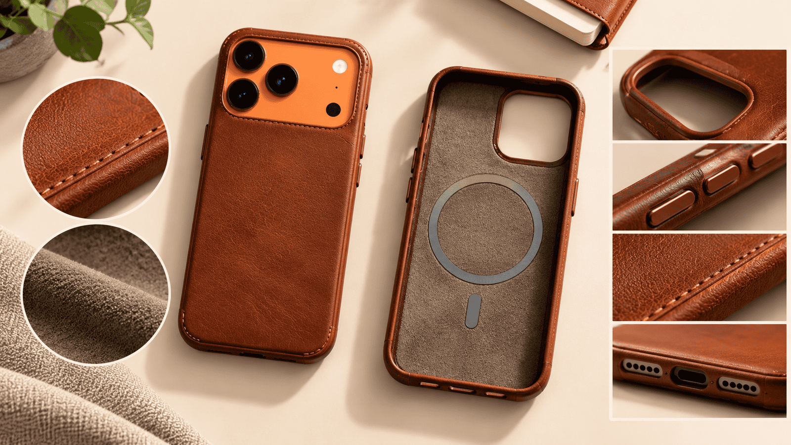 iPhone 17 Leather Cases