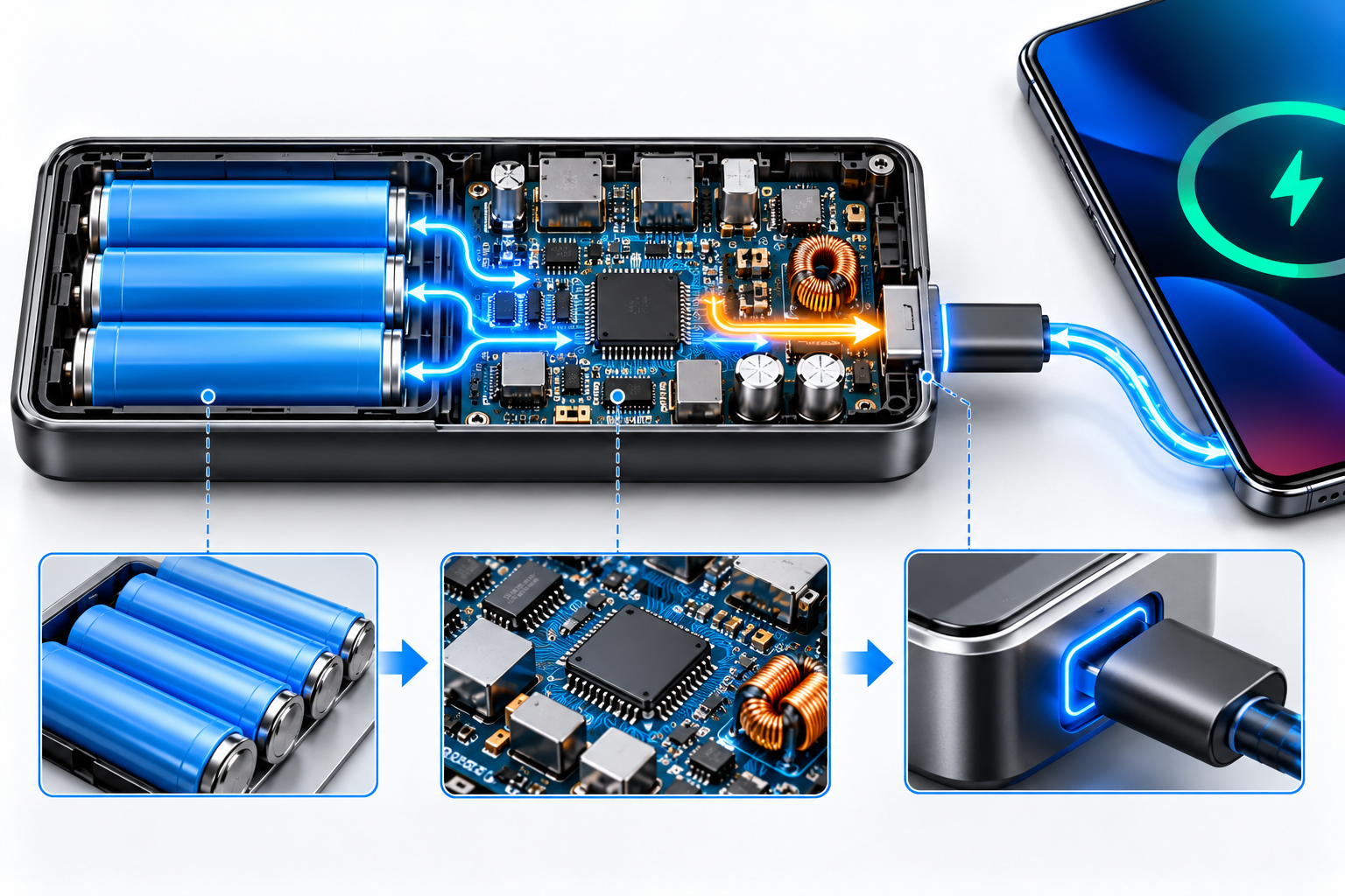 What is a power bank fast charging module?