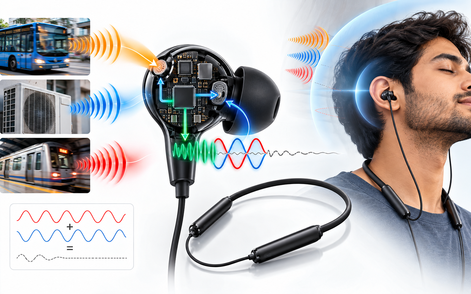 Noise Cancelling Bluetooth Neckbands